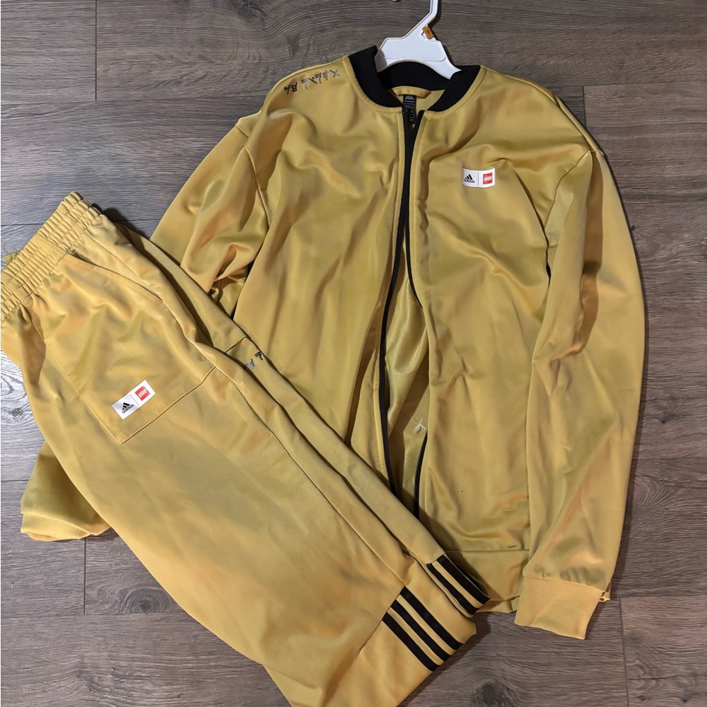 Adidas Gold Bomber Varsity Matching Set